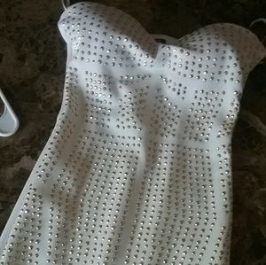 Bebe strapless mini dress